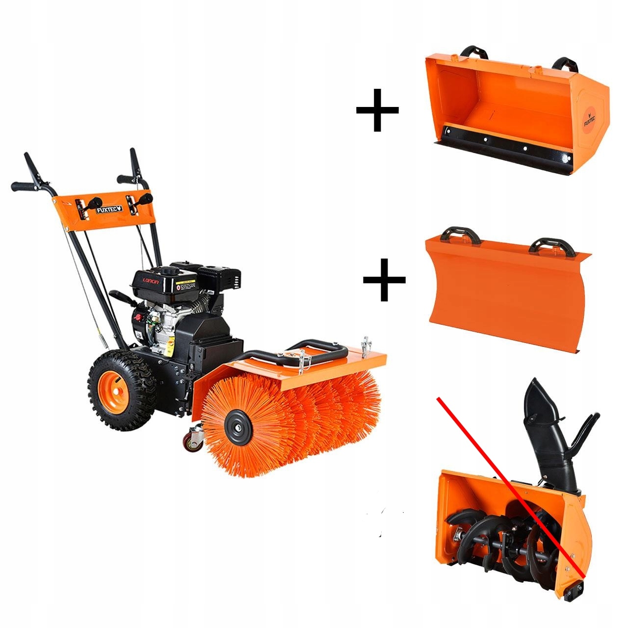 Fuxtec KM196-set1 benzínový zametač
